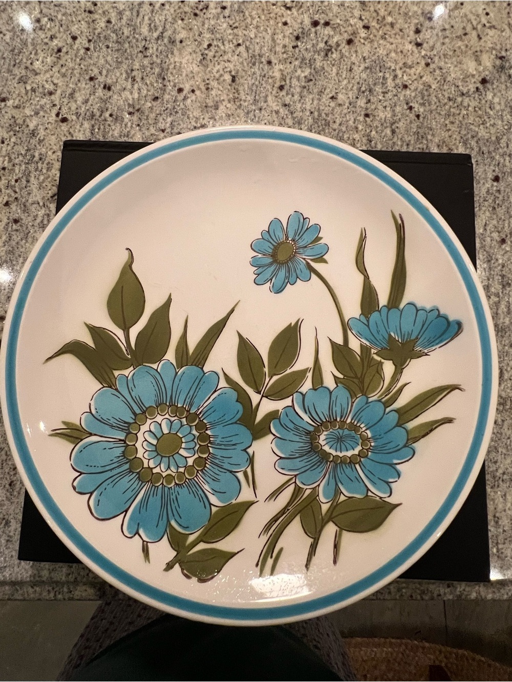 Vintage Mikasa Cera-Stone Blue Song ceramic plates- set of 2 - Picture 4 of 5